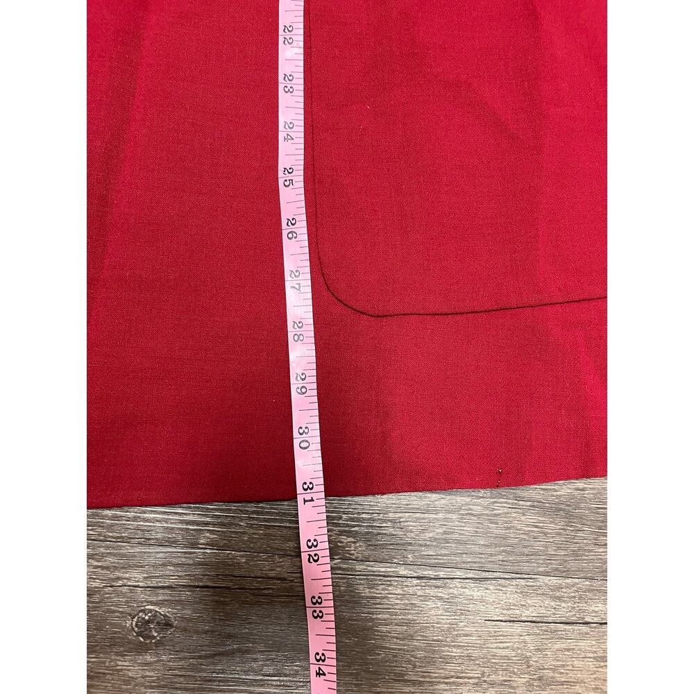 Marina Rinaldi Chiaro Red Wool Open Front Drape Jacket Italy Plus Size 21 NWT - Picture 10 of 11